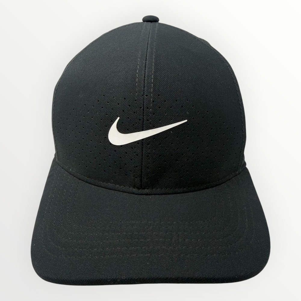 Nike Classic99 Dri-FIT Perforated Baseball Hat Black One Size Swoosh Cap